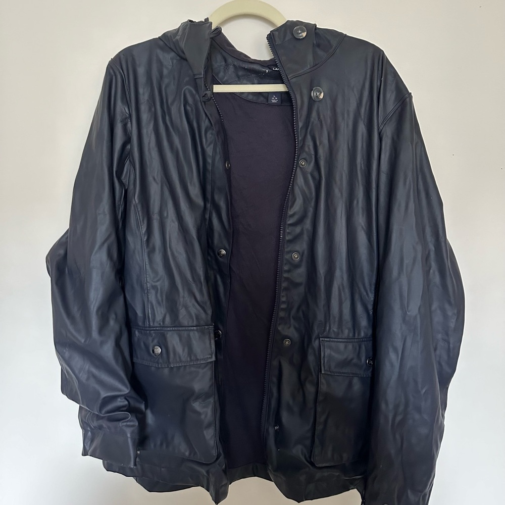 Lands End rain jacket with hood